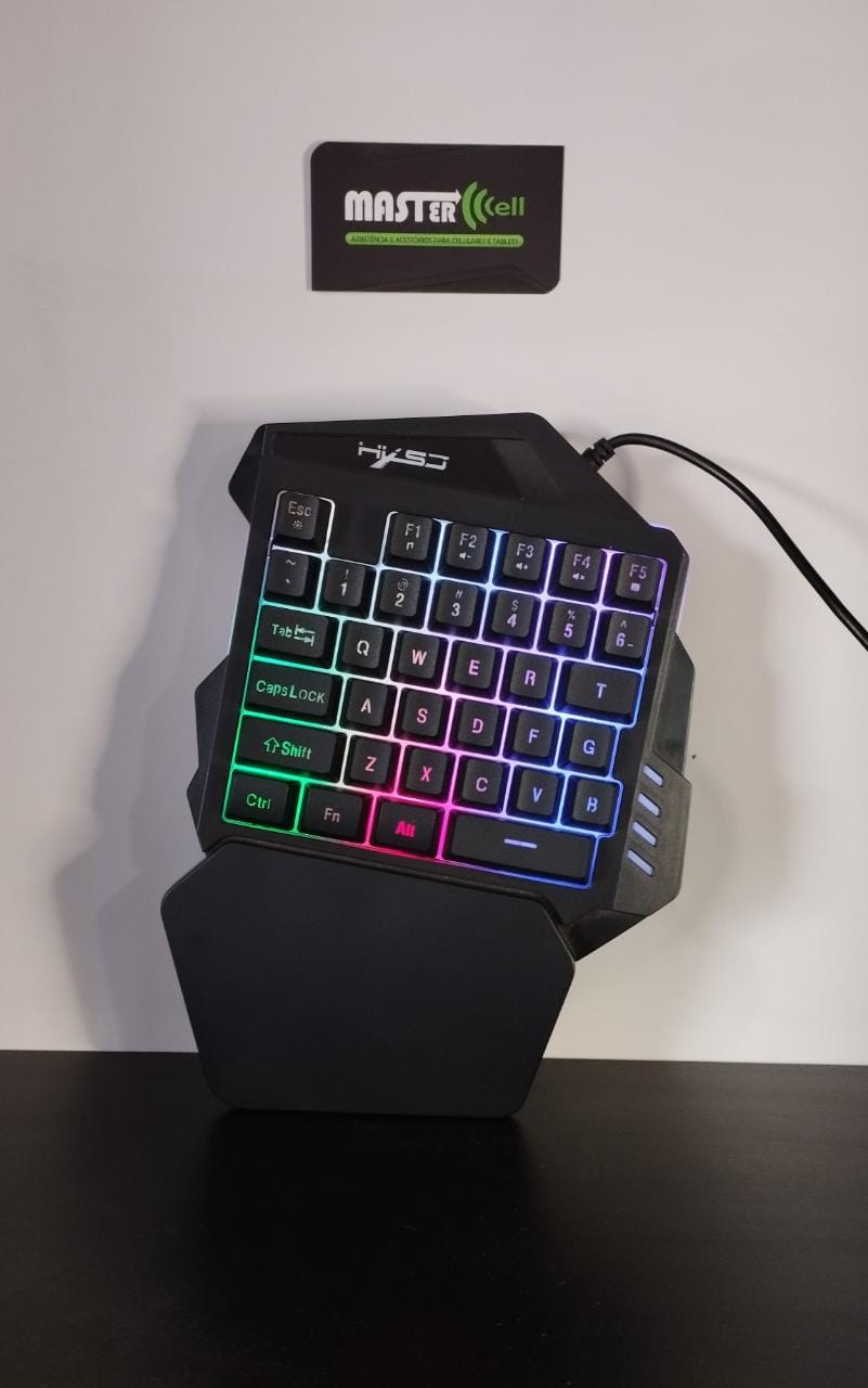Teclado Gamer Ergonômico HXSJ