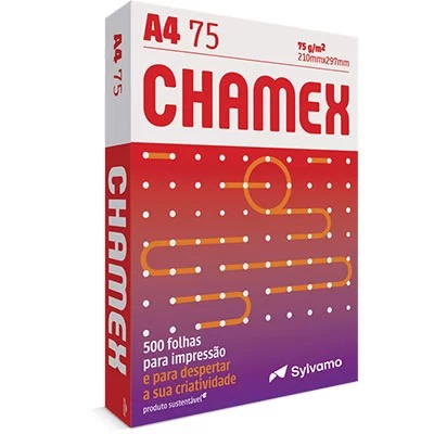 Papel Sulfite A4 75g 210mmx297mm Chamex PT 500 FL