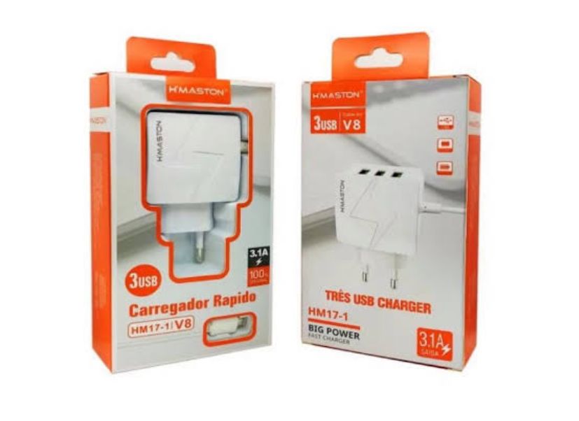 CARREGADOR H-MASTON 3.1A 3USB