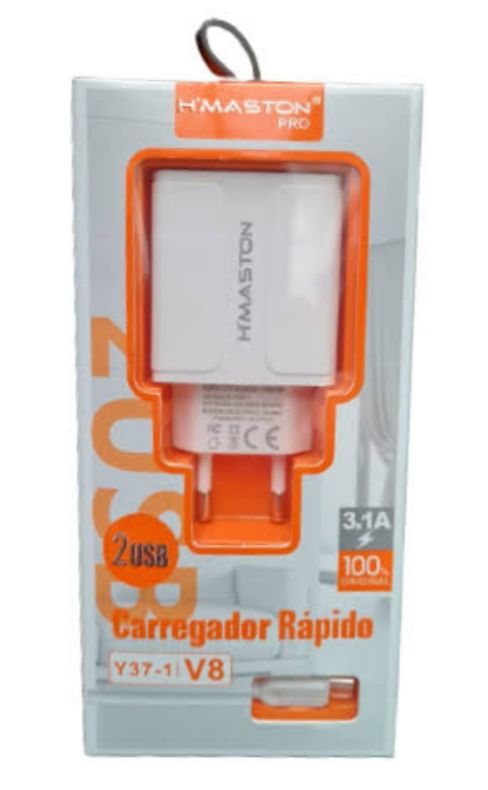 CARREGADORES H-MASTON 3.1A 2 USB