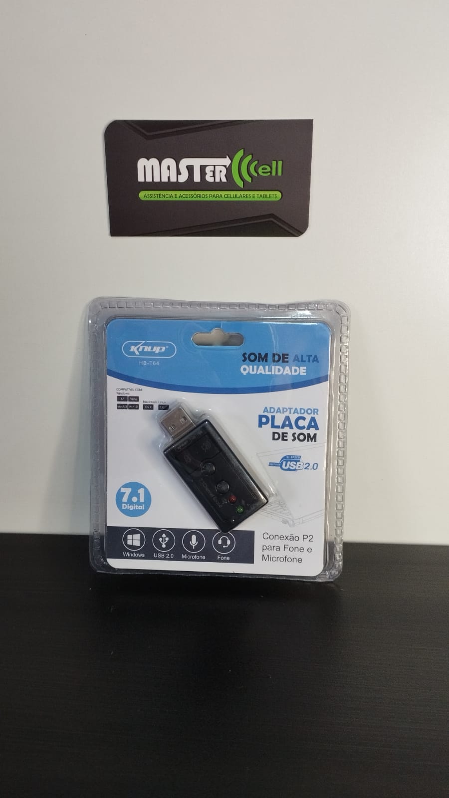 Adaptador Placa de Som Knup