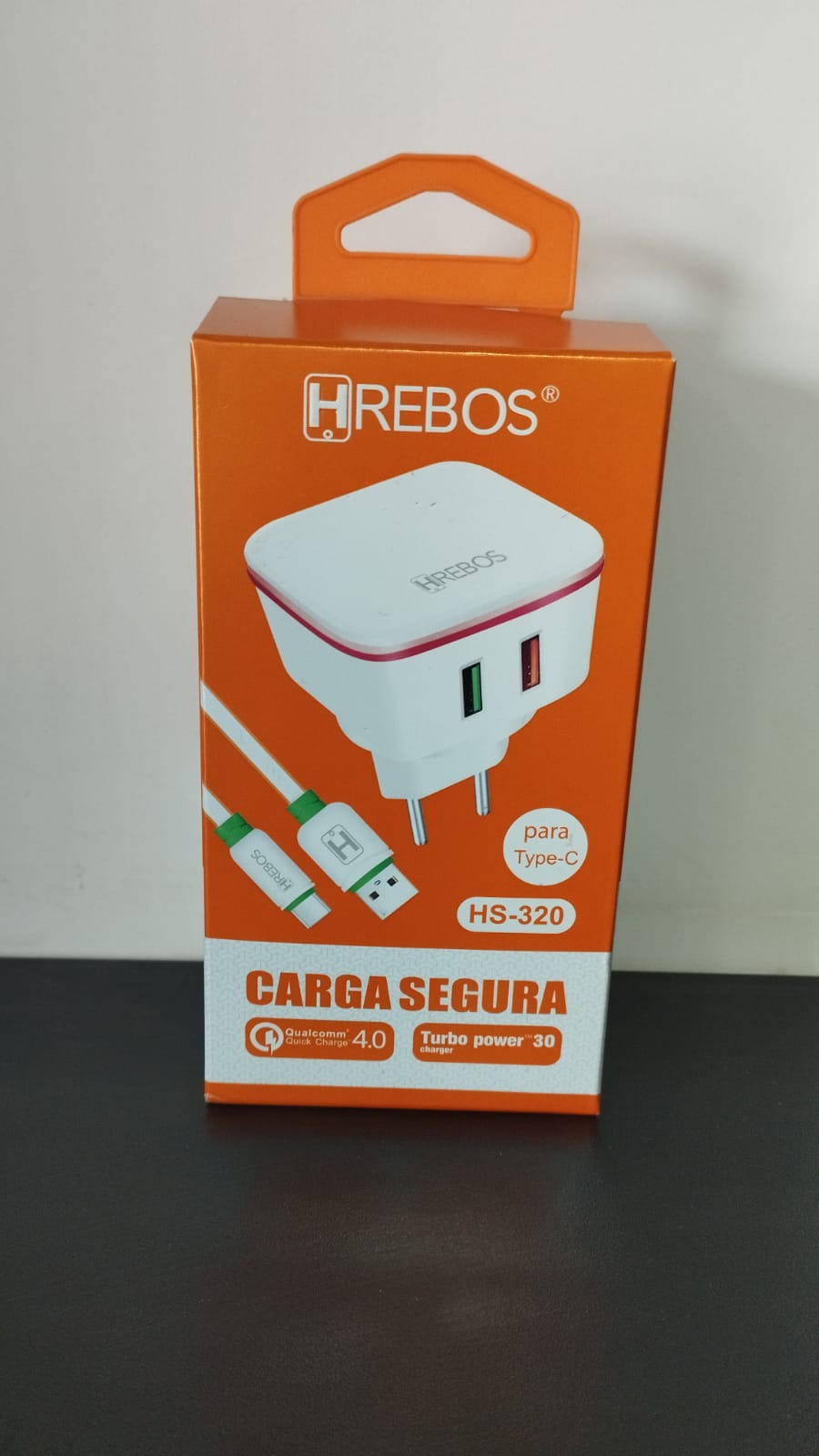 Carregador Hrebos Tipo C Turbo Power