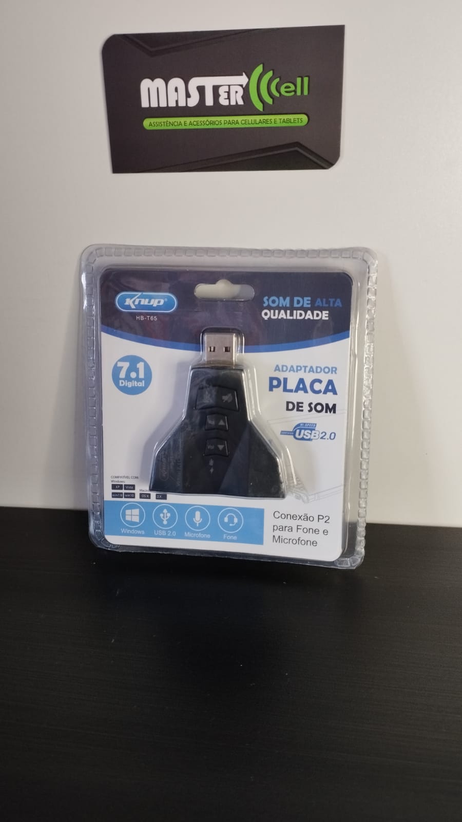 Adaptador Placa de Som Knup