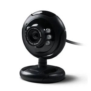 Webcam Standard 480p 30Fps Led Noturno c/ Botão Snapshot Microfone Conexão Usb Preto