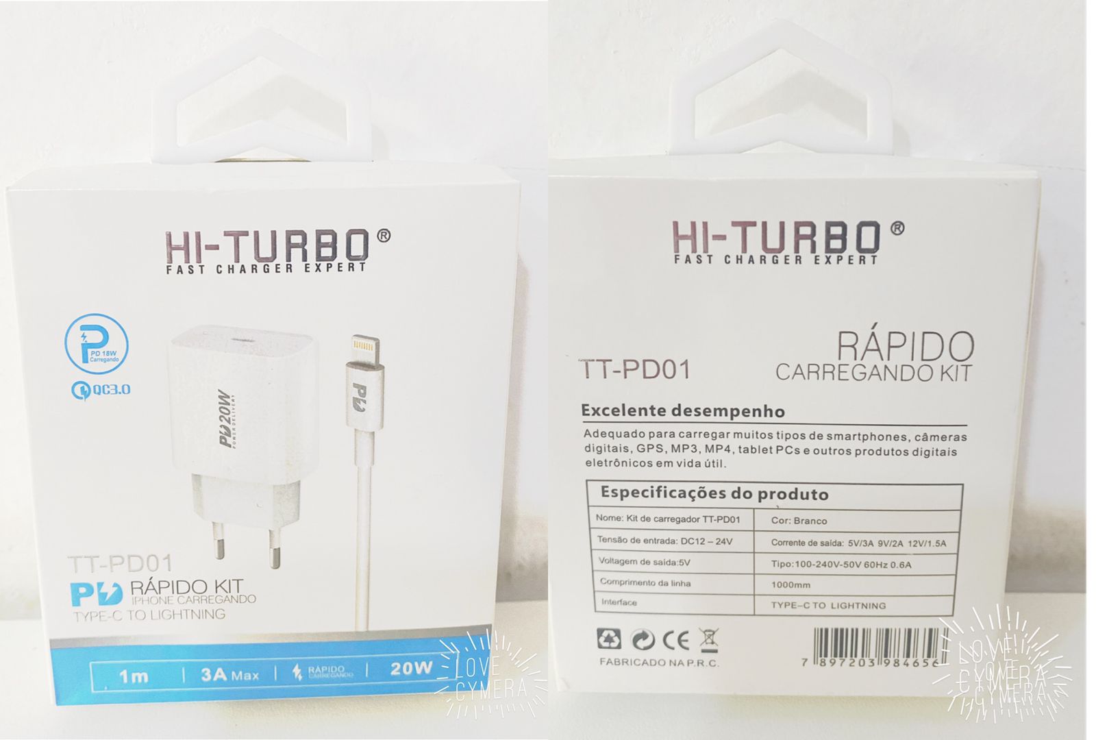 CARREGADOR HI-TURBO 20W IOS